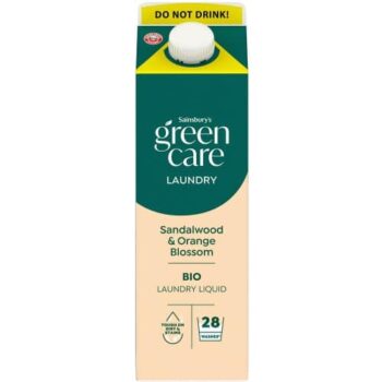 Sainsbury's Greencare Laundry Sandalwood & Orange Blossom Bio Laundry Liquid (1 Litre)
