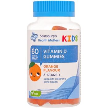 Sainsbury's Health Matters Kids Orange Flavour Vitamin D Gummies 3 Years+ One a Day