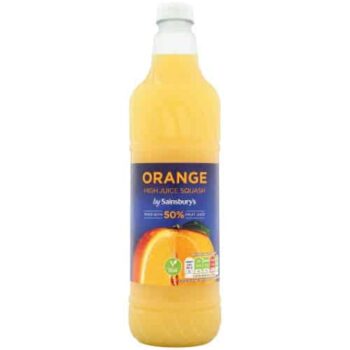 Sainsbury's High Juice Orange Squash (1 Litre)