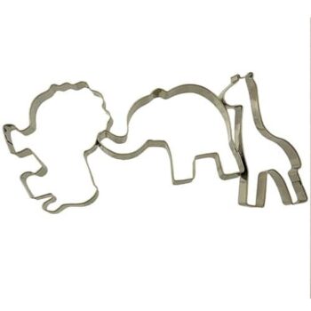 Sainsburys Home 3 Piece Zoo Animals Cookie Cutters