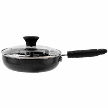 Sainsbury's Home Aluminium Egg Poacher Black