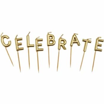 Sainsbury's Home Celebrate Candle Gold