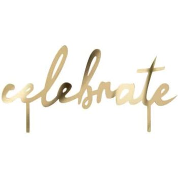 Sainsbury's Home Celebrate Metallic Acrylic Cake Topper