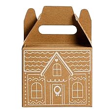 Sainsbury's Home Gingerbread House Table Favour Boxes (10)