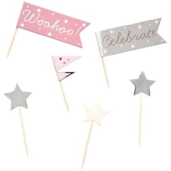 Sainsbury's Home Glam Cupcake Toppers (6)