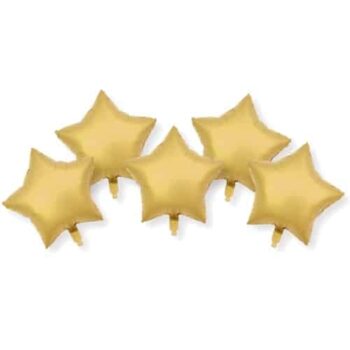 Sainsbury's Home Gold Star Foil Balloons (5)