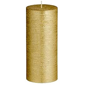Sainsbury's Home Large Pillar Candle Gold