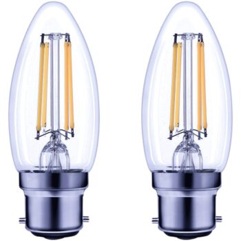 Sainsbury's Home LED Filament Candle BC Light Bulb (2 x 40w)