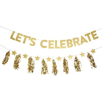 Sainsbury's Home Let's Celebrate Bunting Gold