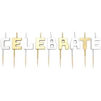 Sainsbury's Home Metallic Celebrate Letter Candle