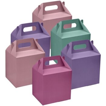 Sainsbury's Home Pink & Purple Party Treat Boxes (6)