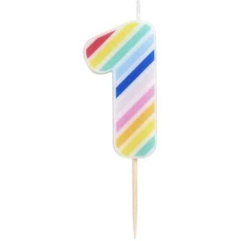 Sainsbury's Home Printed Number Candle Age 1