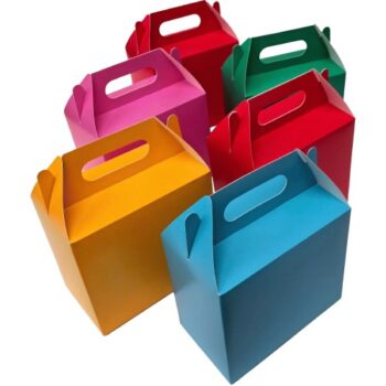 Sainsbury's Home Rainbow Coloured Party Treat Boxes (6)