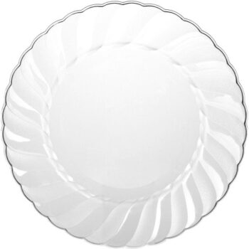 Sainsbury's Home Reusable Clear Plastic Plates (8)