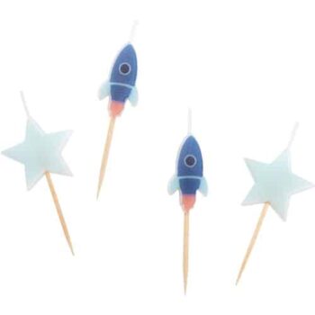 Sainsbury's Home Spaceship Icon Candles (4)