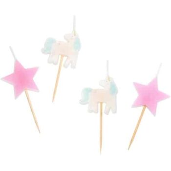 Sainsbury's Home Unicorn Icon Candles (4)