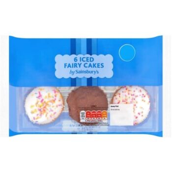 Sainsbury's Iced Fairy Cakes (6)