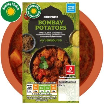 Sainsbury's Indian Bombay Potato Ready Meal Side For 2 (300g)