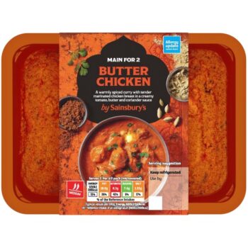 Sainsbury's Indian Butter Chicken Ready Meal Main For 2 (400g)