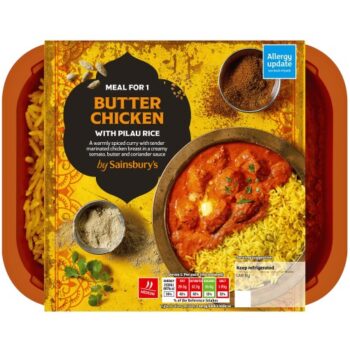 Sainsbury's Indian Butter Chicken with Pilau Rice Ready Meal for 1 (400g)