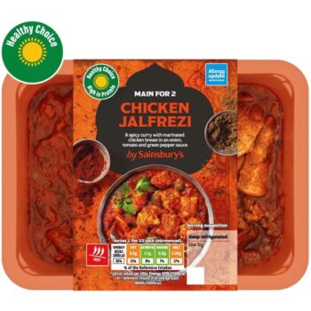 Sainsbury's Indian Chicken Jalfrezi Ready Meal Main For 2 (400g)