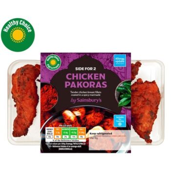 Sainsbury's Indian Chicken Pakoras Ready Meal Side For 2x2 (100g)