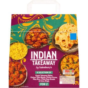 Sainsbury's Indian Chicken Tikka Masala & Korma Takeaway Ready Meal For 2 (1446g)