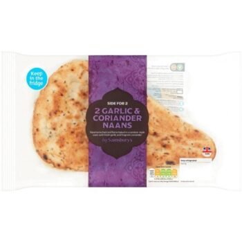 Sainsbury's Indian Garlic & Coriander Naan (260g)