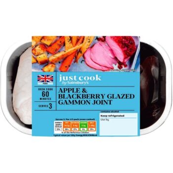 Sainsbury's Just Cook Apple & Blackberry British Gammon Joint (Ready To Cook) (470g)