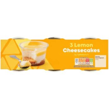 Sainsbury's Lemon Cheesecakes (3 x 100g)