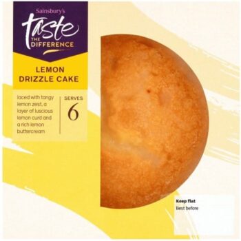 Sainsbury's Lemon Drizzle Cake Taste the Difference (405g)