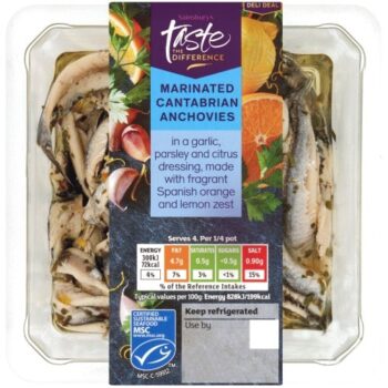 Sainsbury's Marinated Anchovies Taste the Difference (145g)