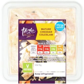 Sainsbury's Mature Cheddar Coleslaw Taste the Difference (300g)