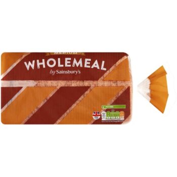 Sainsbury's Medium Sliced Wholemeal Bread (800g)