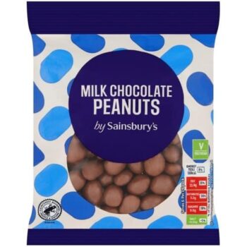 Sainsbury's Milk Chocolate Peanuts (180g)