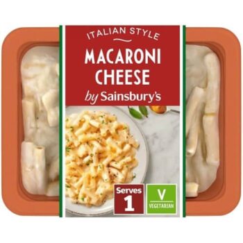 Sainsburys Mini Macaroni Cheese Ready Meal For 1 (250g)