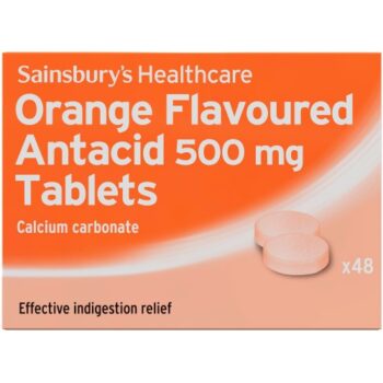 Sainsbury's Orange Antacid Tablets (48)