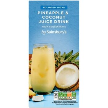 Sainsbury's Pineapple & Coconut Juice Drink No Added Sugar (1 Litre)