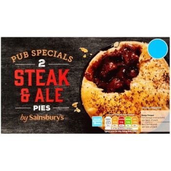 Sainsbury's Pub Specials Steak & Ale Pies (2 x 400g)