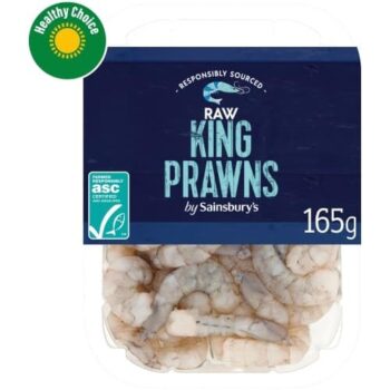 Sainsbury's Raw King Prawns ASC (165g)