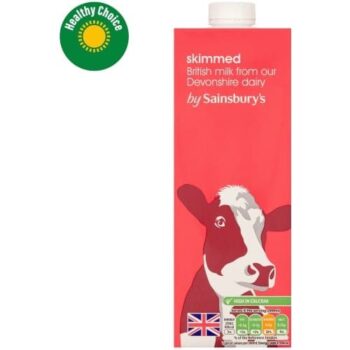 Sainsbury's Skimmed Long Life Milk (1 Litre)