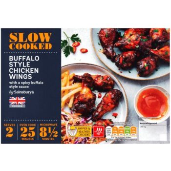 Sainsbury's Slow Cook Buffalo British Chicken Wings (Serves 2) (600g)