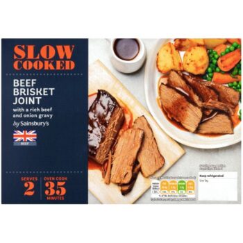 Sainsbury's Slow Cooked Beef Brisket Joint (480g)