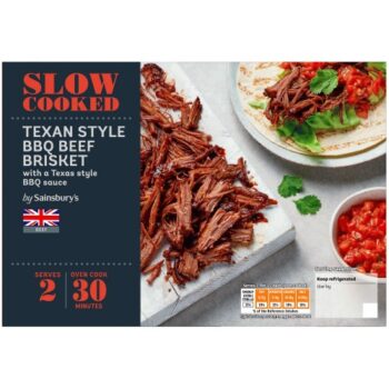 Sainsbury's Slow Cooked Texan Style BBQ British Beef Brisket (400g)