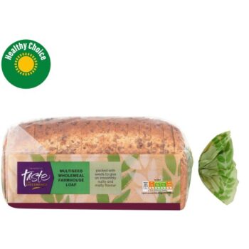 Sainsbury's Soft Multiseed Farmhouse Thick Sliced Wholemeal Bread Taste the Difference (800g)