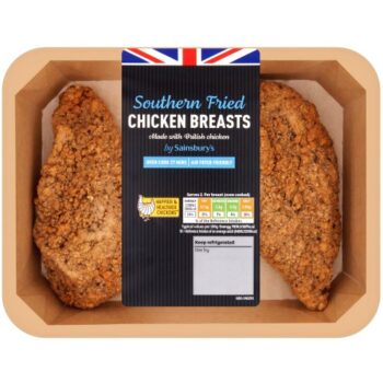 Sainsburys Southern fried Fresh British Chicken breast fillet (2 x 315g)