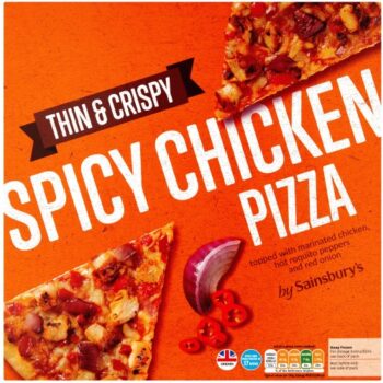 Sainsbury's Spicy Chicken Pizza (388g)