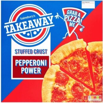 Sainsbury's Stuffed Crust Pepperoni Delight Pizza (616g)