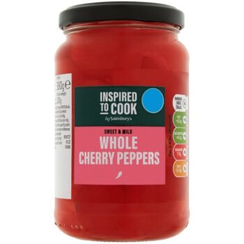 Sainsbury's Sweet & Mild Whole Cherry Peppers Inspired to Cook (120g*) (380g)