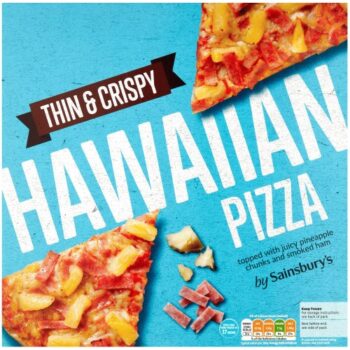 Sainsbury's Thin & Crispy Hawaiian Pizza (385g)